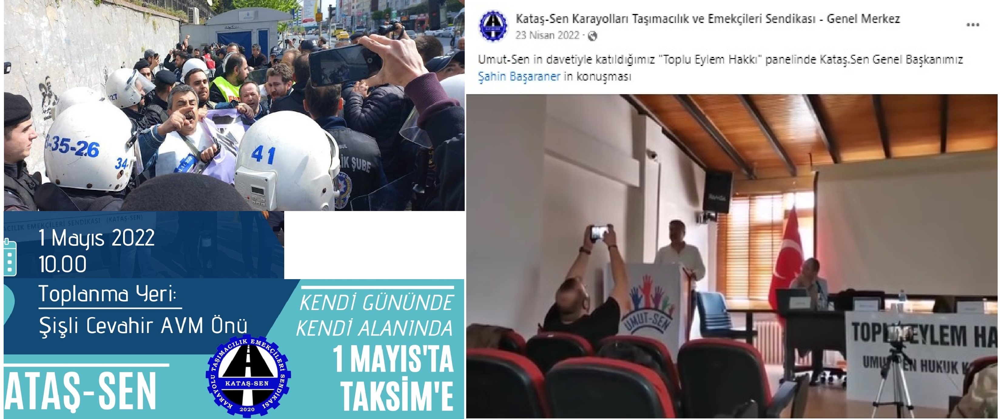 Taksim İşçi Sınıfına Yasaklanamaz! 1 Mayıs'da Taksim'deyiz!